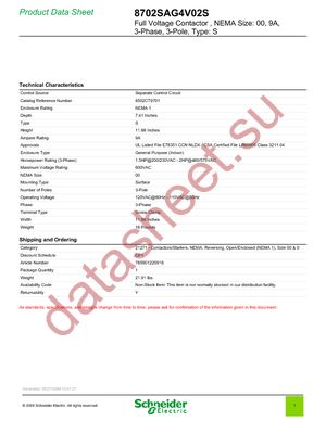 8702SAG4V02S datasheet  